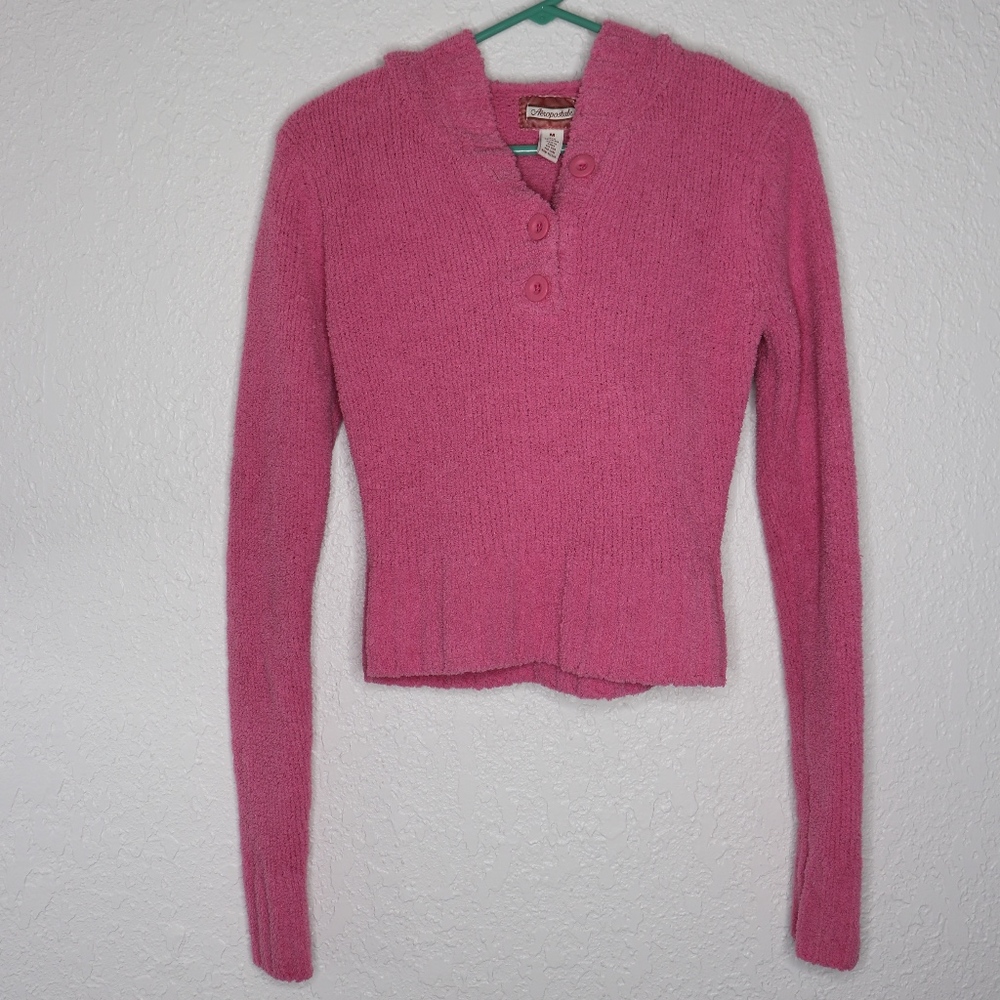 Aeropostale Medium Pink Hoodie Sweater GREAT CLEAN